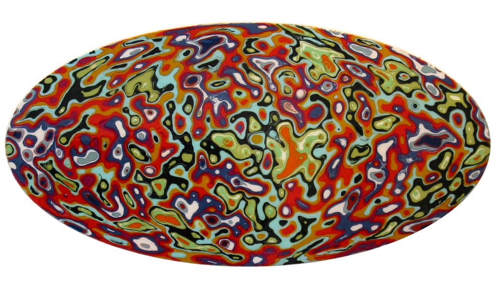 painting by Jonathan Feldschuh: Cosmic Microwave Background