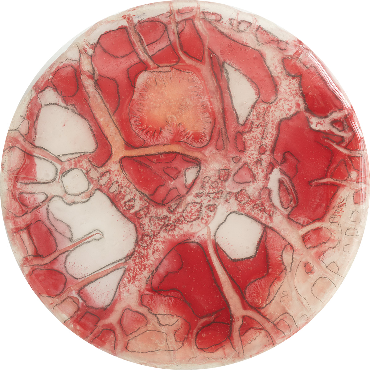 painting by Jonathan Feldschuh: Particle Spin #101