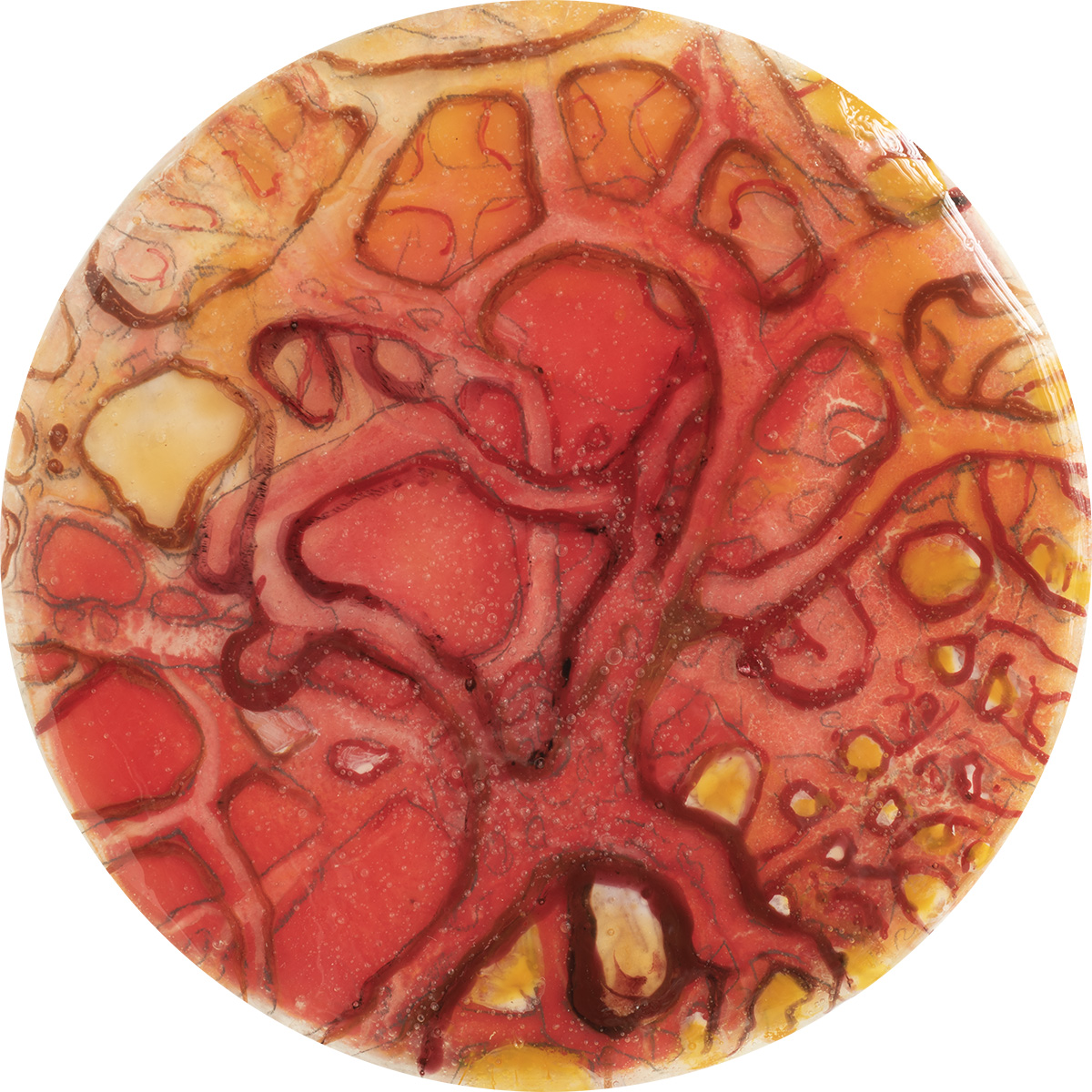 painting by Jonathan Feldschuh: Particle Spin #102
