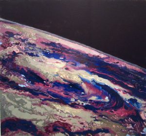 painting by Jonathan Feldschuh: Hurricane